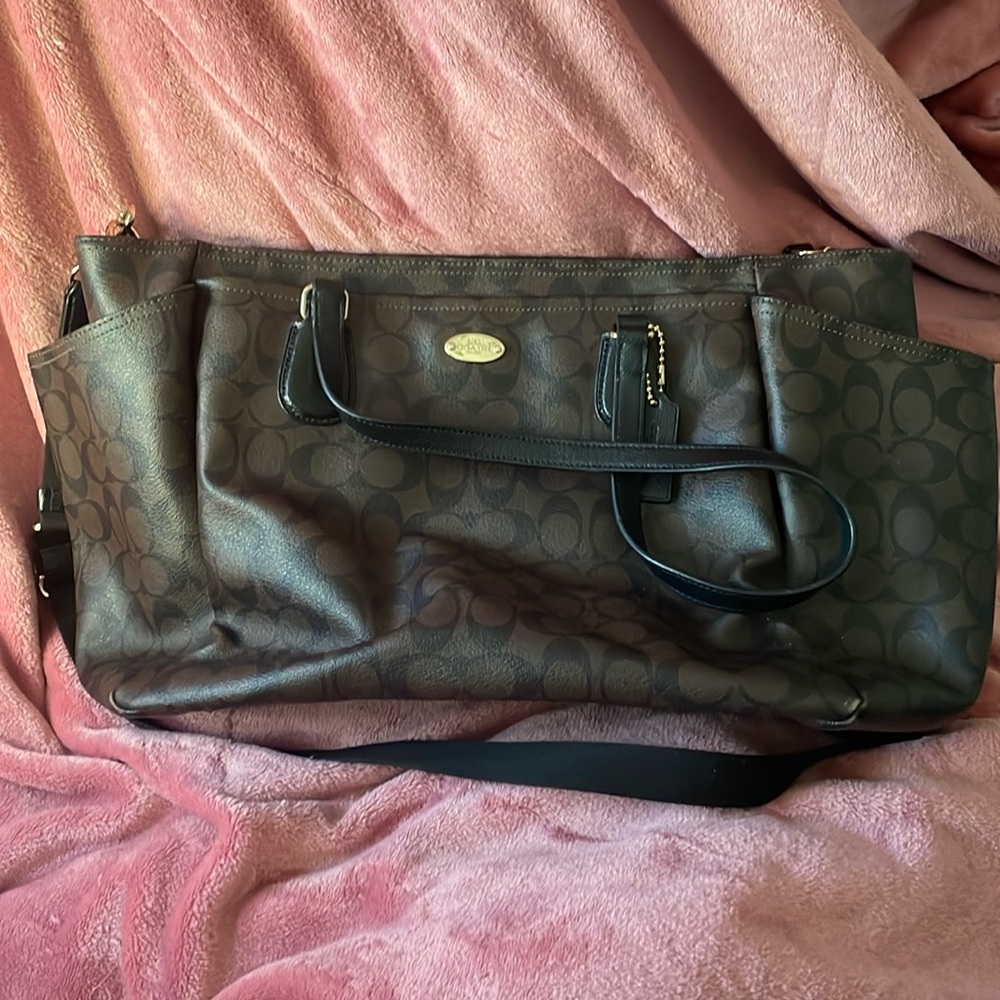Large oversized Coach tote bag